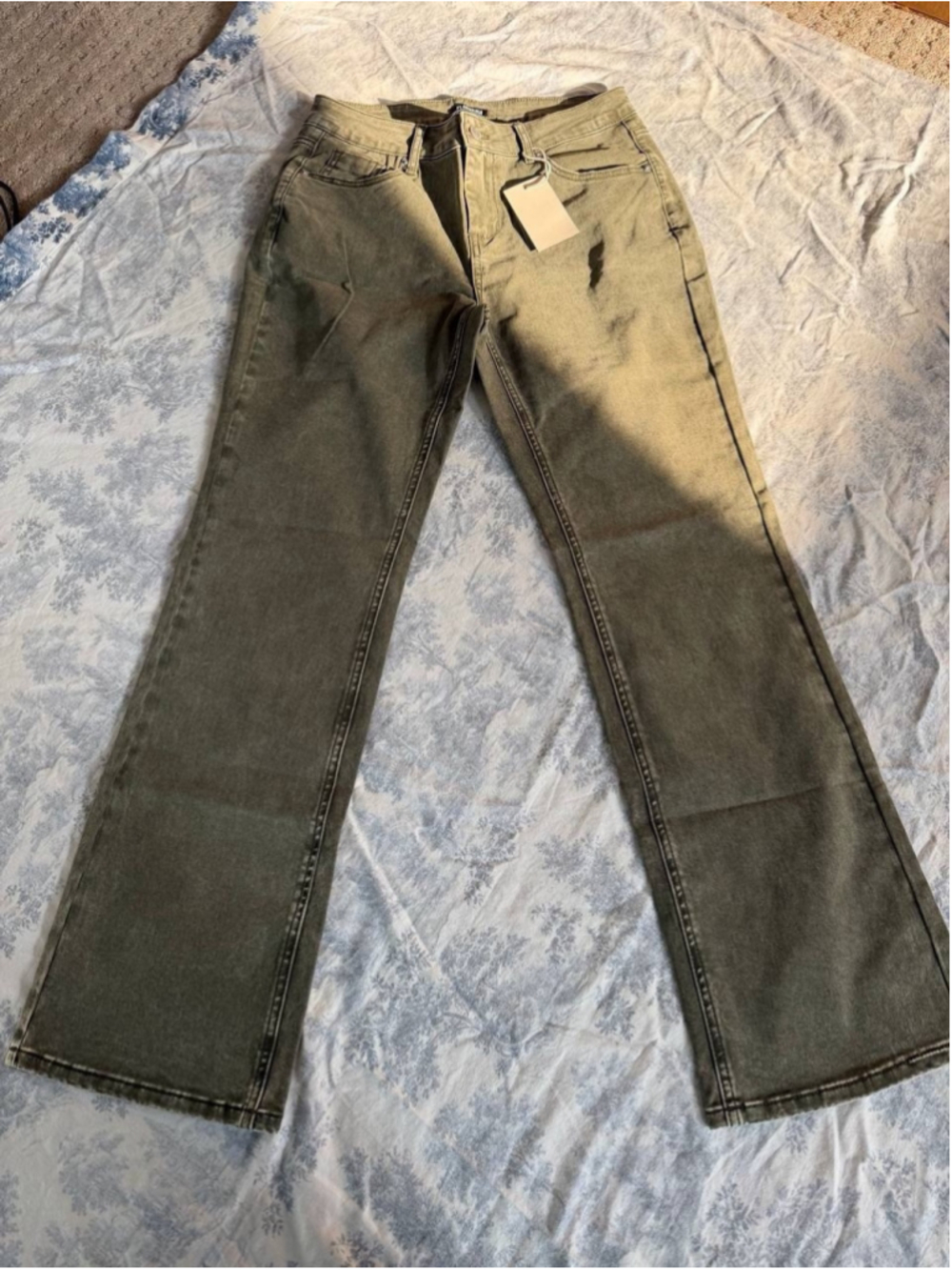Flamingals Bootcut Mid Waist Stitch Detai Pants L